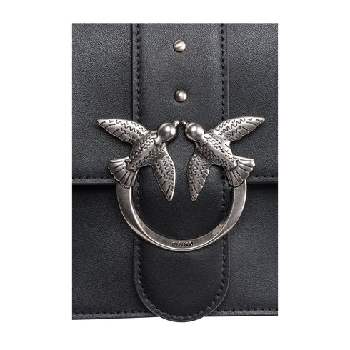 Pinko Borsa a tracolla Borsa Donna a Tracolla Classic Love One Nero argento P25 - PINKO 100053A0F1 - Z99O - UNI - Francavilla Moda